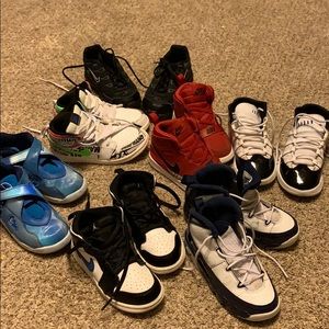 Boy Nike shoes 7 pair $100